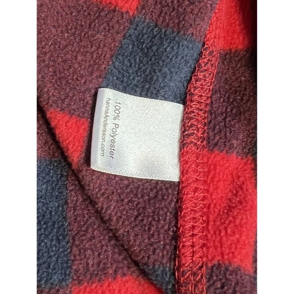 Hanna Fleece Buffalo Plaid Footed Sleeper - Picture 6 of 7